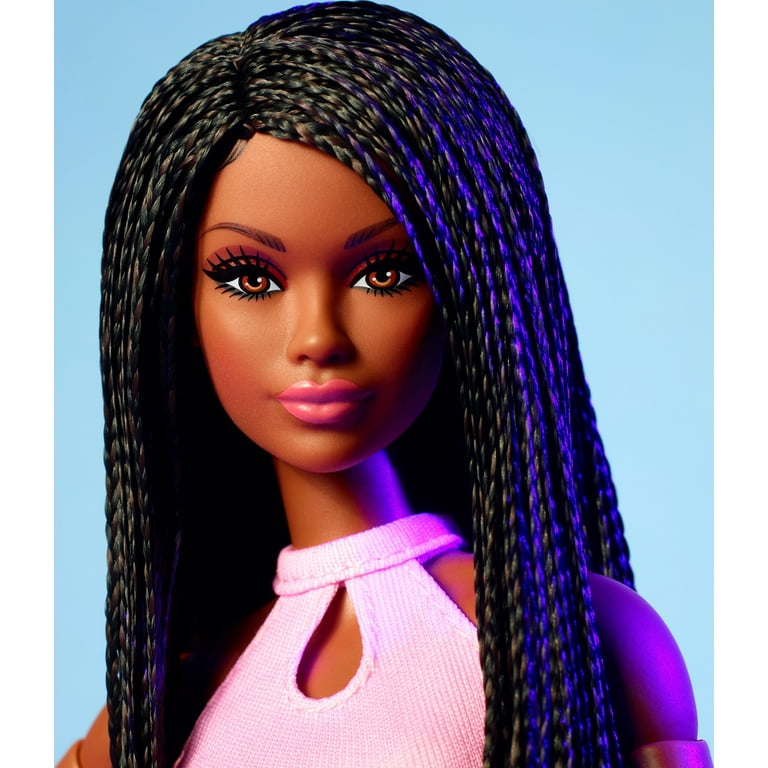 Barbie Looks No. 21 Collectible Doll with Black Braids and Modern Y2K Fashion Walmart