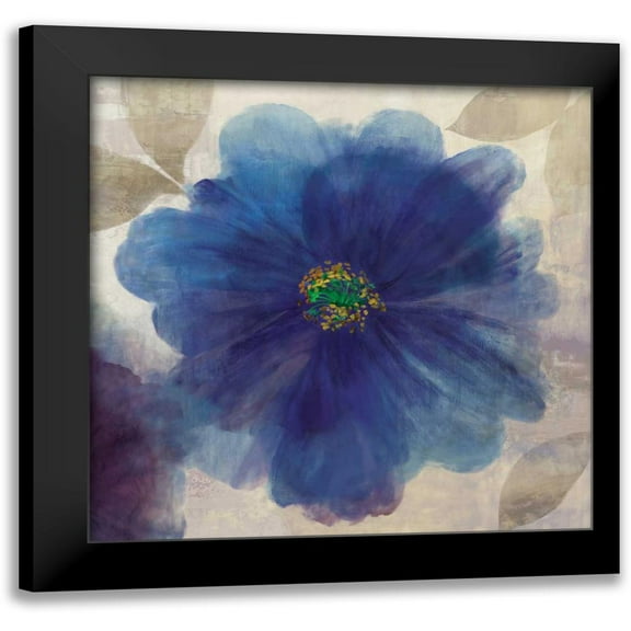 Jensen, Asia 12x12 Black Modern Framed Museum Art Print Titled - Indigo Dreams I