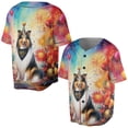 thumbnail image 3 of Hello 2025 Collie Celebrates Happy New Year Firework Balloon All Over Print 3D Baseball Shirt Collie Dog Lover Gifts Idea Softball Sport - 02024, 3 of 6