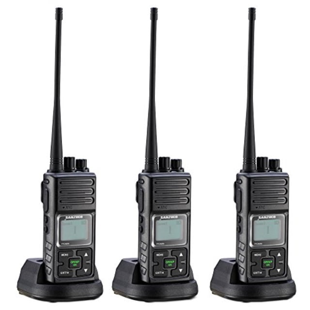 2 way radios rechargable, 20 channel uhf 400470mhz two way radios