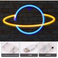 thumbnail image 3 of Led Neon Sign Planet Neon Light Cloud Lightning Led Wall Light Wall Decor Battery/usb Powered, 3 of 4