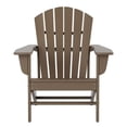thumbnail image 3 of Portside Classic Outdoor Adirondack Chair (Set of 4) in Weathered Wood, 3 of 7