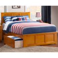 thumbnail image 1 of Atlantic Furniture Lit de Rangement Grand Madison en Latte de Caramel, 1 of 3