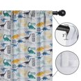 thumbnail image 4 of Blackout Kids Curtains,Colorful Cartoon Dinosaurs with Mixed Elements Pattern Childrens Insulated Curtains Set Of 2,Bedroom Essentials,Toddler Room Decor 42"x54", 4 of 5