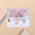 thumbnail image 4 of Decodeary Precision Protractor Set for Math Geometry Drawings 8Pcs Student Supplies pink 7.17x3.11in 1Set, 4 of 6