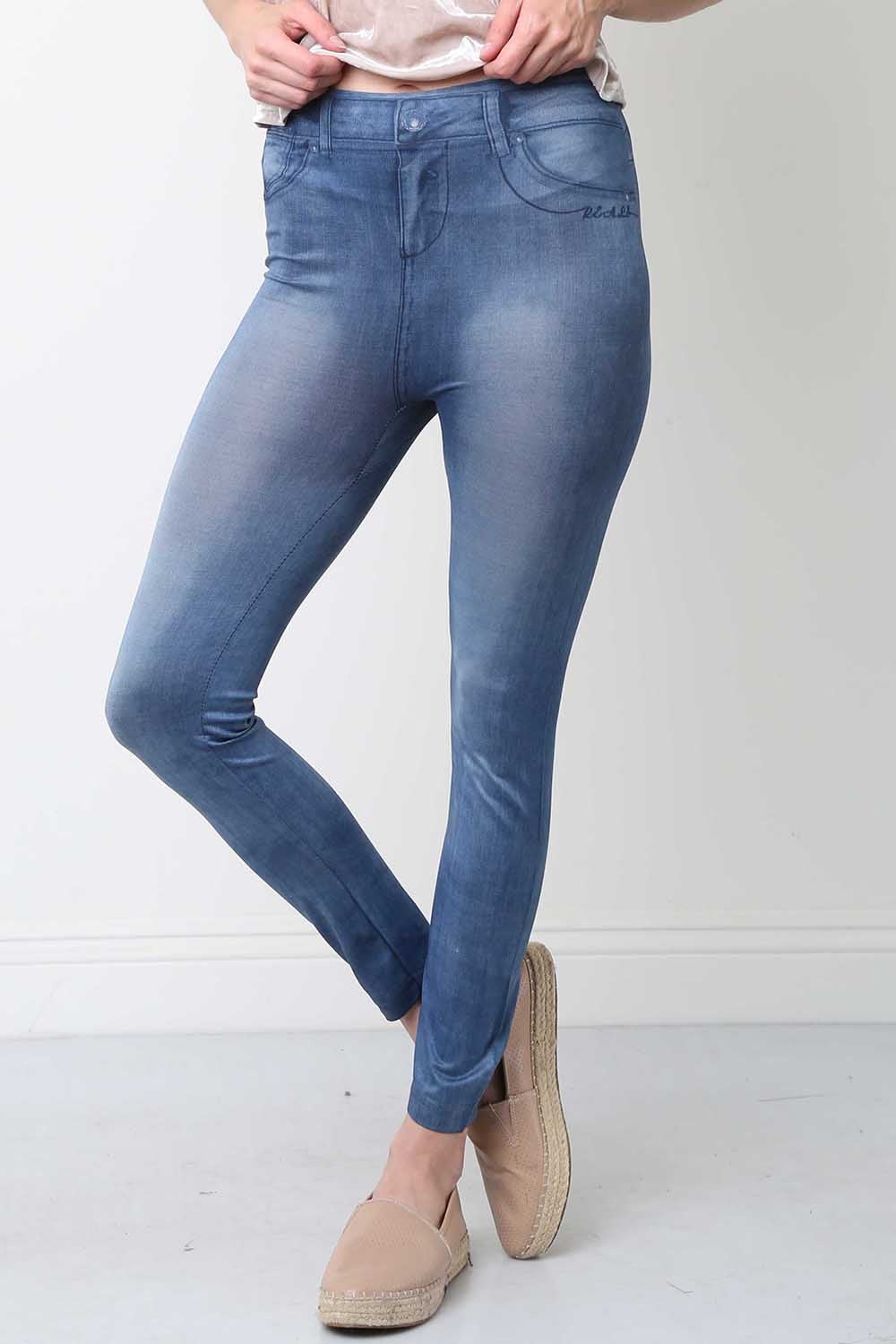discount 68% Cortefiel Jeggings & Skinny & Slim WOMEN FASHION Jeans Print Blue 40                  EU 