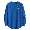 thumbnail image 1 of toraway Chandails en Molleton pour Hommes Design Graphique Chandail Décontracté à Col Rond Manches Longues Blanc m, 1 of 4