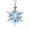 B, variant on Annual Christmas Ornaments Colorful Crystal Snowflake Star - Christmas Tree Ornaments Pendant Crystal Sun-Catcher Home Hanging Decor (Colorful 2024)