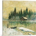 thumbnail image 1 of ARTCANVAS The Fisherman Canvas Art Print by Konstantin Korovin - Size: 26" x 26" (1.50" Deep), 1 of 9