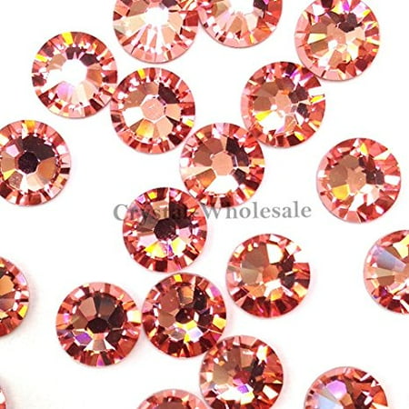 144 Swarovski 2028 / 2038 16ss HOTFIX crystal flatbacks ss16 ROSE PEACH A HF