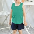 thumbnail image 2 of MEZZALL Toddler Kids Baby Boys Girls Solid Color Tank Tops T Shirts Undershirts Summer Sleeveless Vest Daily Wear Lovely / 4-5 Years, 2 of 4