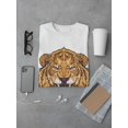 thumbnail image 3 of Angry Lion Mouth Open T-Shirt Men -Image by Shutterstock, Male 3X-Large, 3 of 4
