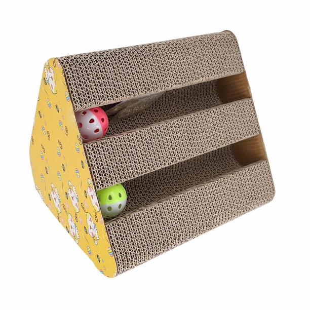 Almohadilla Para Rascar Para Gatos, Garras De Molienda Multiusos, Tabla Para Rascar Gatos Con Pelota De Juguete, Cama Para Rascar Corrugada Para Gatitos De Interior