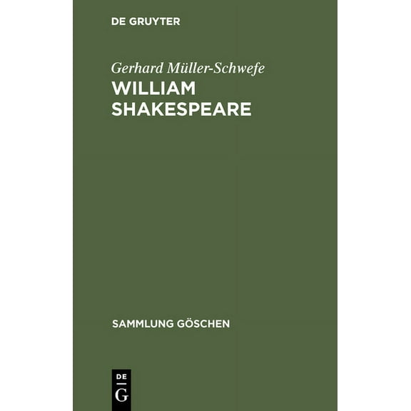 Sammlung Göschen William Shakespeare, Book 2208, (Hardcover)