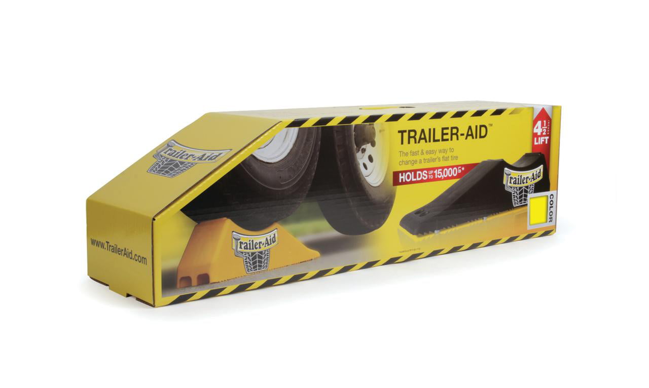Camco Trailer Aid | 4.5-inches of Lift | Durable Polymer, Yellow (21) - 1