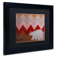 thumbnail image 3 of Trademark Fine Art "Polar Bear Red" Canvas Art by Nicole Dietz Black Matte, Black Frame, 3 of 5