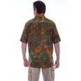 thumbnail image 2 of Scully 5268-OTB-B-2XT Mens Short Sleeve Block Batik Shirt, Outback - 2XL Tall, 2 of 2