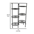 thumbnail image 5 of 36 Inch Plant Stand. 3 Tier - Foldable Open Metal Frame - 3 Shelves - Black, 5 of 5