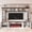 White+walnut, variant on YWEN 95.5" W Wall Unit Entertainment Center with Bookshelves for TVs up to 80", Modern TV Stand Media Console with Electric Fireplace Cabinets, Adjustable Shelves for Living Room