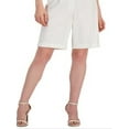 thumbnail image 3 of Anne Klein Women's Fitted Bermuda Shorts White Size 14, 3 of 3