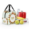 thumbnail image 4 of KLL World Travel3 Print Insulated Lunch Bag Women, Reusable Cute Tote Lunch Box for Adult & Men, Leakproof Cooler Lunch Bags for Work Office Travel Picnic, 4 of 5