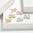 thumbnail image 3 of Pendientes de estilo coreano con diseño de aguja de plata S925 y símbolo de 8 caracteres, 3 of 6