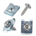 thumbnail image 3 of ELAYARD 200Pcs Motorcycle U Nut Clip Silver Self Tapping Fastener Manganese Steel for Car Body Panel Use, 3 of 8