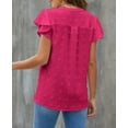 thumbnail image 4 of Fantaslook Blouses for Women Dressy V Neck Ruffle Sleeve Summer Tops Casual Flowy Shirts, 4 of 8