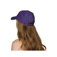 thumbnail image 2 of Casquette de Baseball à Sequins pour Femmes - Violet, 2 of 2