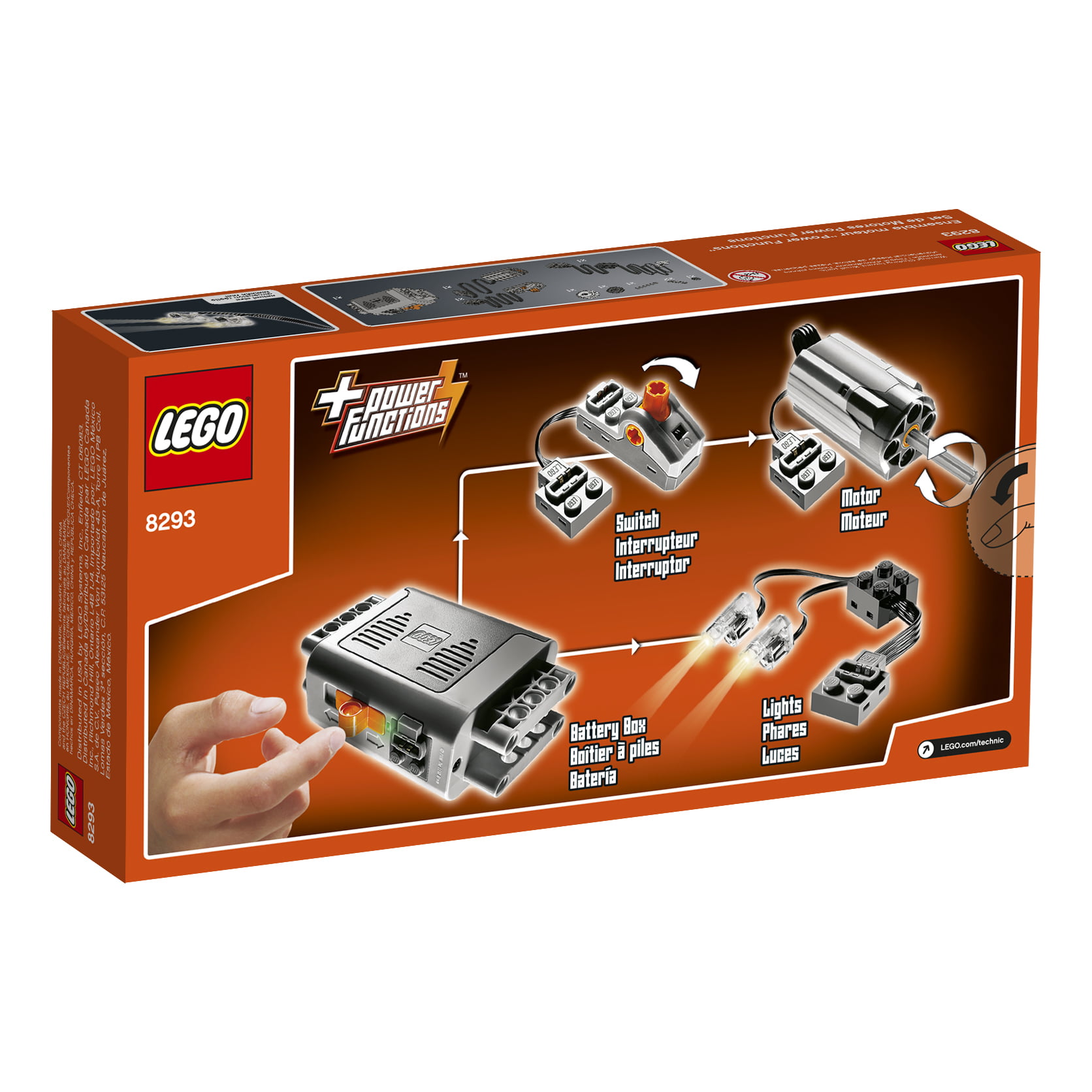 Og så videre arsenal idiom LEGO Technic Power Functions Motor Set 8293 - Walmart.com