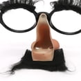 thumbnail image 3 of Disfraz Divertido Baoblaze Ceja Grande Unisex Big Nose Party Eyeglasses Negro, 3 of 7