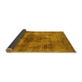 thumbnail image 2 of Ahgly Company Indoor Square Solid Yellow Modern Area Rugs, 6' Square, 2 of 4