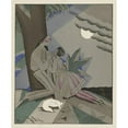 thumbnail image 3 of Charles Martin 12x14 Black Modern Framed Museum Art Print Titled - Torquate Lovers (1921), 3 of 5