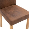 thumbnail image 5 of vidaXL Chaises de Salle à Manger 4 Pcs Cuir Suédé Synthétique Marron, 5 of 5