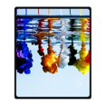 thumbnail image 1 of RYLABLUE Ink Blanket Fleece Throw Blanket for Sofa or Bed 58x80 inches, 1 of 3