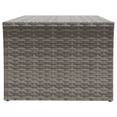 thumbnail image 2 of vidaXL Coffee Table Grey 100x50x40 cm Poly Rattan, 2 of 4