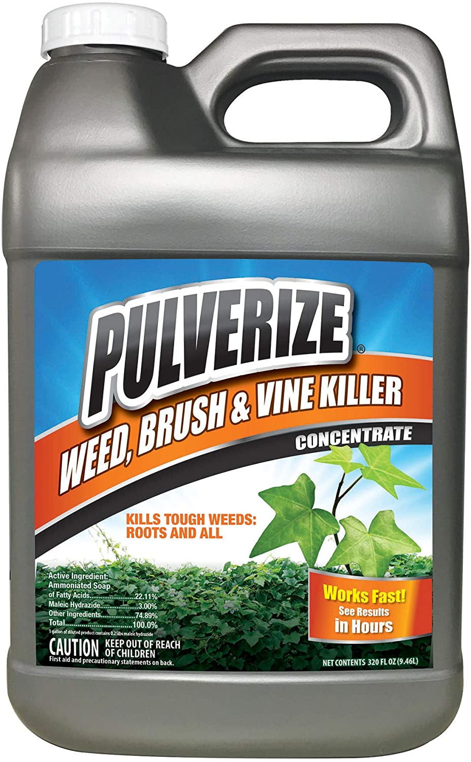 Pulverize Weed, Brush & Vine Killer Spray Fast Acting, Weed Killer 2.5 Gallon Concentrate