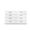 thumbnail image 4 of Pemberly Row Commode Double Moderne à 8 Tiroirs en Bois d'Ingénierie, Chêne, 4 of 12