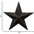 thumbnail image 5 of CWI Gifts Metal Barn Star - 24" Galvanized Hanging Star - Farmhouse Wall Decor - Burgundy - 1, 5 of 5