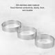 thumbnail image 5 of Ounissouiy Anillos para tarta de acero inoxidable, molde para tarta y Mousse resistente y duradero, anillo perforado para Mousse y pastel Cocina y Comedor 3.5 pulgadas, 5 of 6