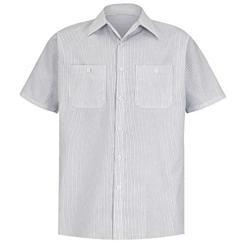 Red Kap Chemise de Travail à Rayures Industrielles pour Hommes