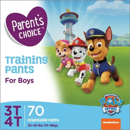 Parent's Choice Training Pants for Boys, Size 3T-4T, 70 (Best Potty Training Pants For Boys)