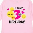 thumbnail image 4 of Inktastic Its My 3rd Birthday with Emojis Girls Long Sleeve Toddler T-Shirt, 4 of 5