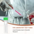 thumbnail image 5 of Uxcell 100 Pcs Plastic Vials, 0.5ml Cryogenic Vials Small Sample Test Tubes Centrifuge Tubes Frozen Container Storage Box with Screw Cap for Low Temperature Storage Laboratory, Green, 5 of 6