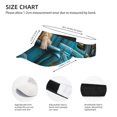 thumbnail image 2 of Kdxio Vintage Pickup Sunflower Dog Print Sun Visor Hat Golf Visor Adjustable Velcro Outdoor Sports Cap for Men Women, 2 of 6