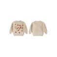 thumbnail image 2 of Baby Boy Girl Halloween Oversized Knit Sweater Letter Pumpkin Chunky Long Sleeve Pullover Sweater Shirts Warm Fall Winter Tops Clothes, 2 of 8