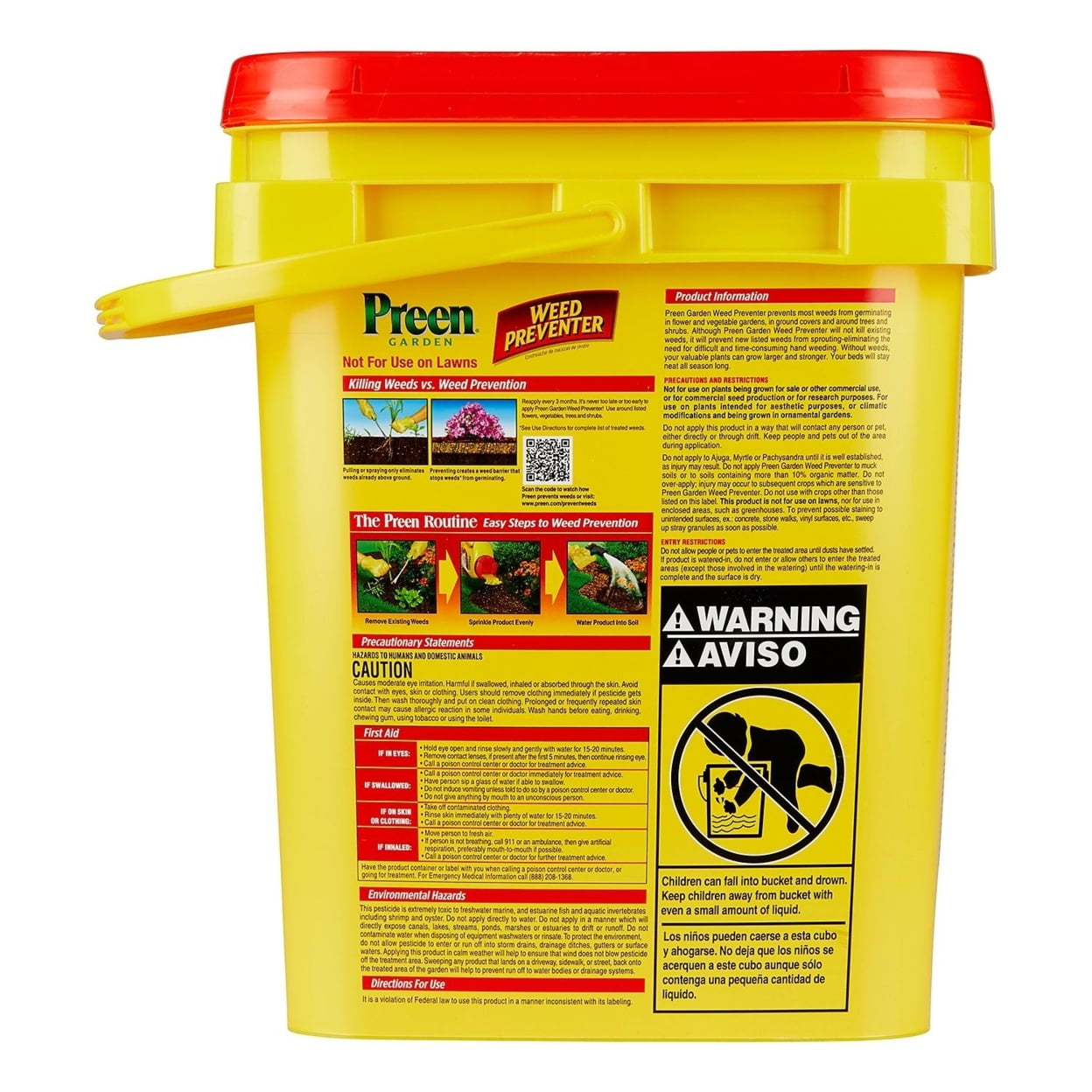 Preen Garden Weed Preventer Blocks Weeds up to 3 Months (22 LBS 3520 Sq. Ft.)