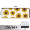 thumbnail image 5 of Kitchen Rugs Sets Of 2,White Yellow Sunflower Pattern Anti Fatigue Kitchen Mat Rugs Non Slip Washable,Decorative Kitchen Floor Mats for Kitchen,Sink,Laundry,17"x47"+17"x47", 5 of 5
