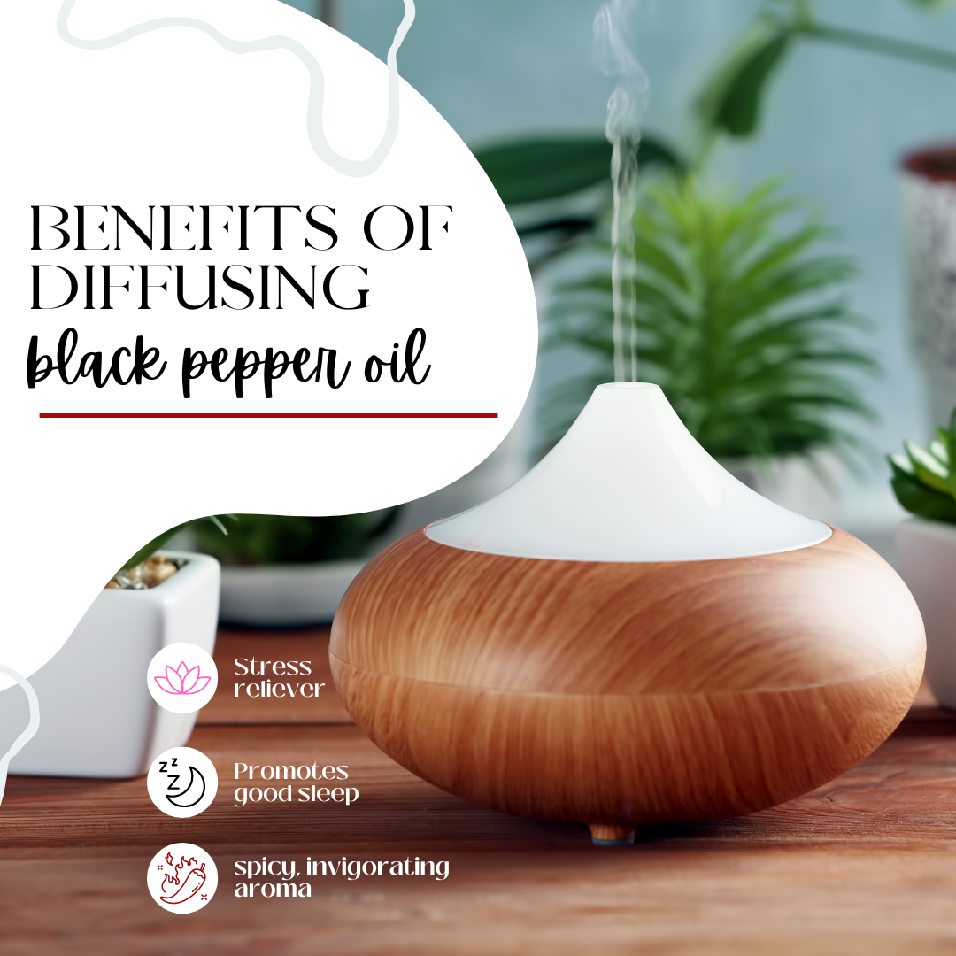GreenHealth  Black Pepper Essential Oil 4 fl oz (118 ml) Glass Bottle with Cap