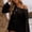 Black, variant on Women's Crochet Top Bathing Suit Cover Up Knit Top Mesh Off Shoulder Loose Beach Swimwear Breathable Long Sleeved Knitted Cover Top Pink S